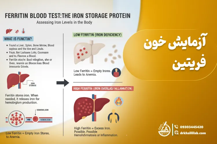 آزمایش خون فریتین: کاربرد، علائم، آمادگی و تفسیر نتایج